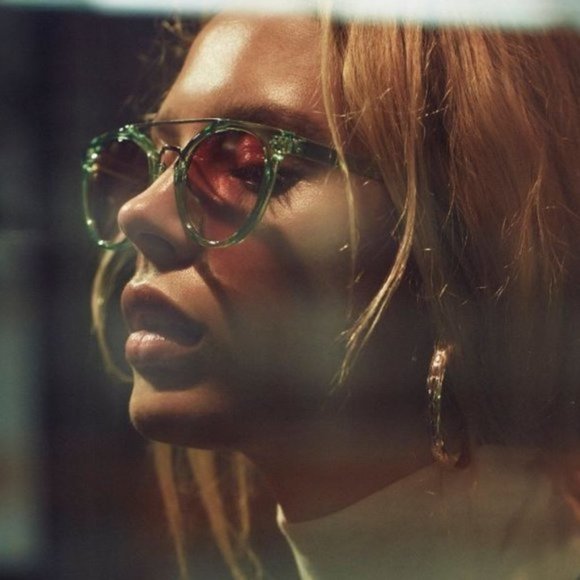 Free People Love Is Blind Aviator Green Sunglasses
